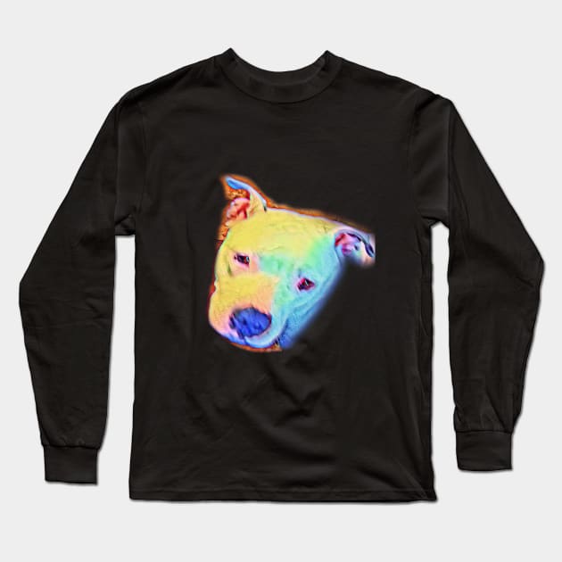 Pitbull Long Sleeve T-Shirt by Pastoress Smith